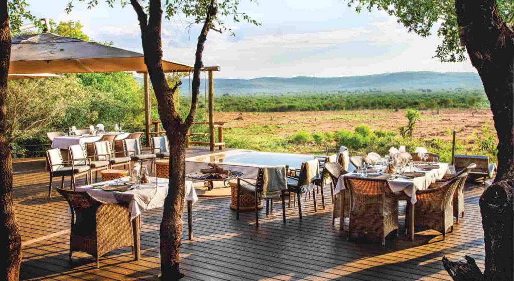Main deck at Madikwe Hills Private Game Lodge, South Africa